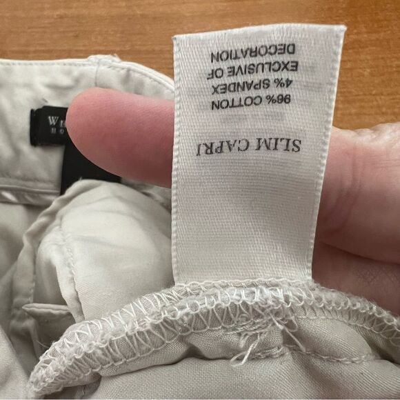 WHBM women’s size 4, slim Capri pants with pockets - Picture 4 of 5